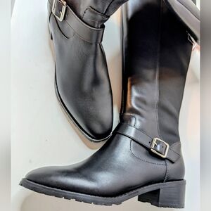 ✨ Blondo “Sylvia” Waterproof Riding Boots – Black Leather – Size 7M ✨